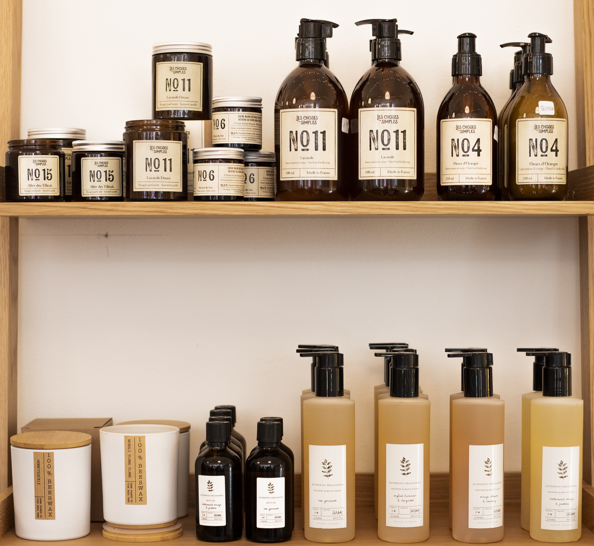 French candles and artisan body care products